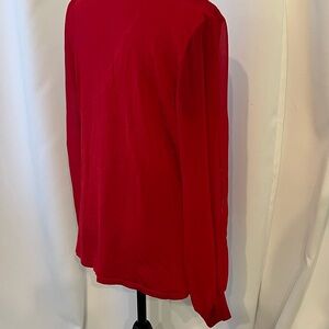 INC International Concepts Red Blouse